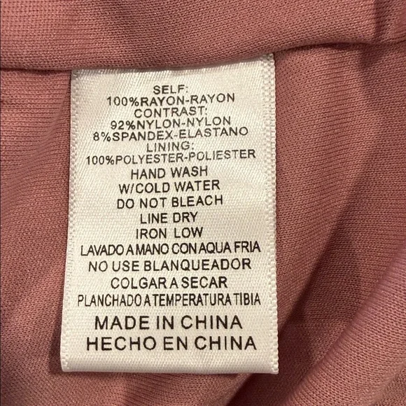 NWT Listicle Dusty Rose Ruffle Lace Victorian Inspired Feminine Maxi Dress Sz L - Picture 10 of 13